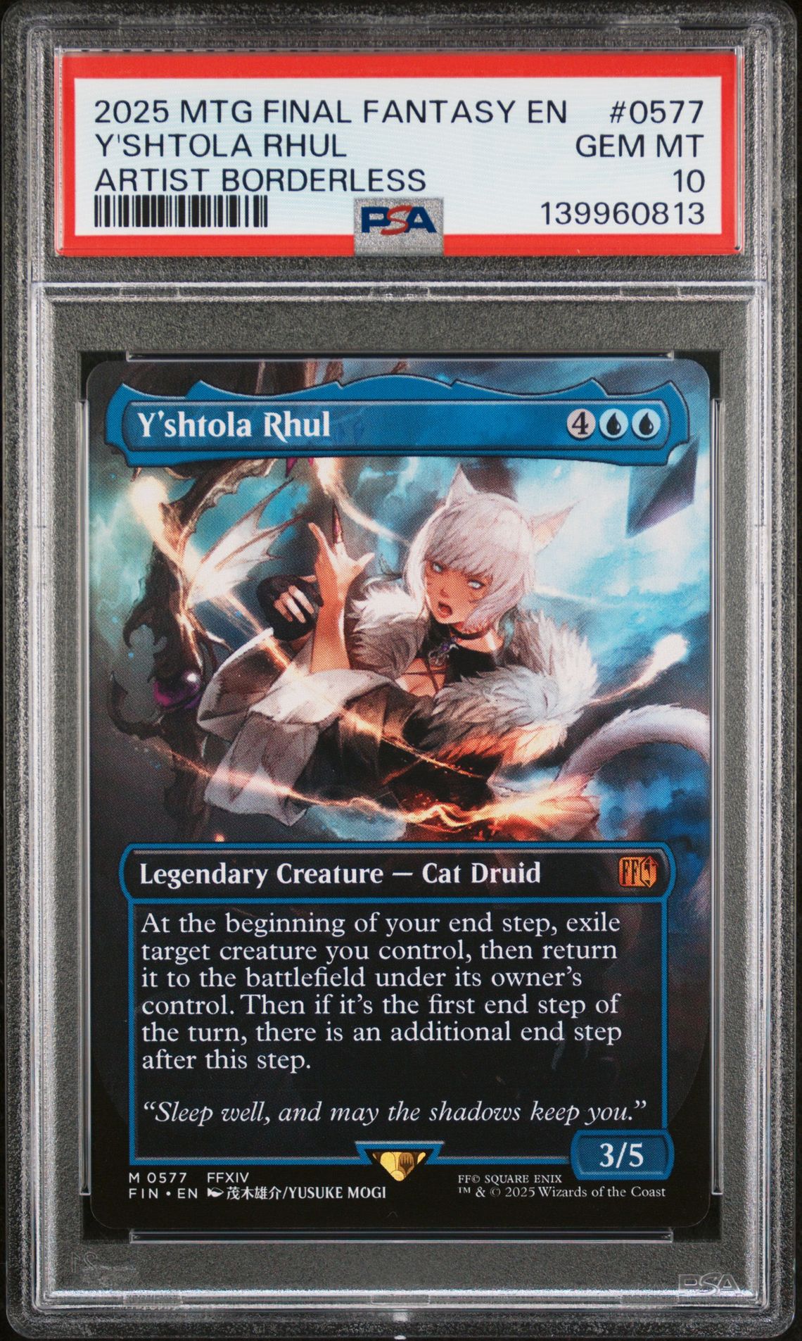 2025 MTG MAGIC THE GATHERING FINAL FANTASY ARTIST BORDERLESS #0577 Y'Shtola Rhul front