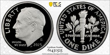 2025-S 10C Silver Limited Edition Proof Set - First Strike PR70DCAM