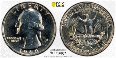 1968-S 25C RPM, FS-501 PR69