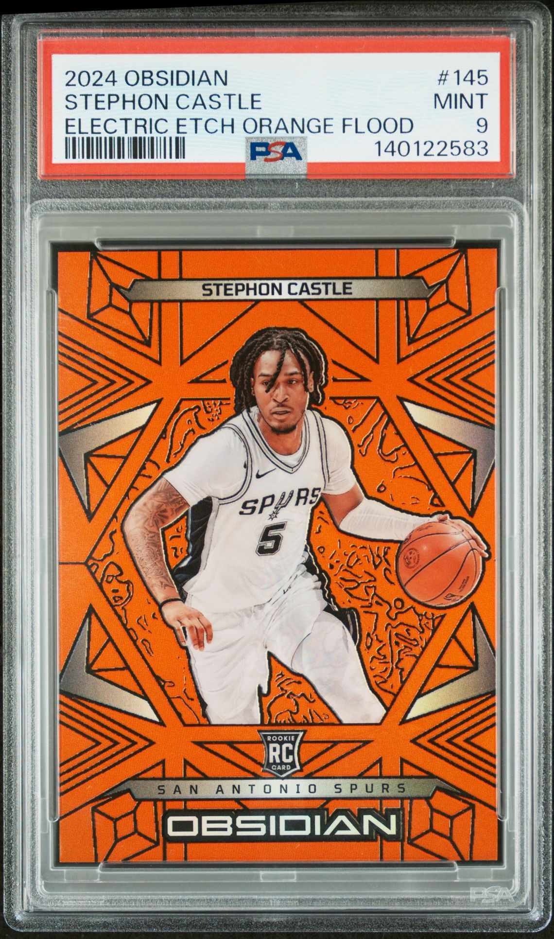 2024 Obsidian PANINI OBSIDIAN Orange #145 Stephon Castle front