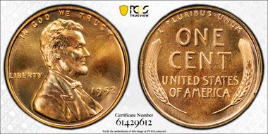 1952 1C PR68RD