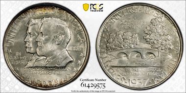1937 50C Antietam MS66+