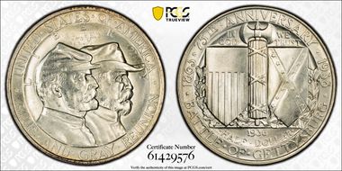 1936 50C Gettysburg MS65