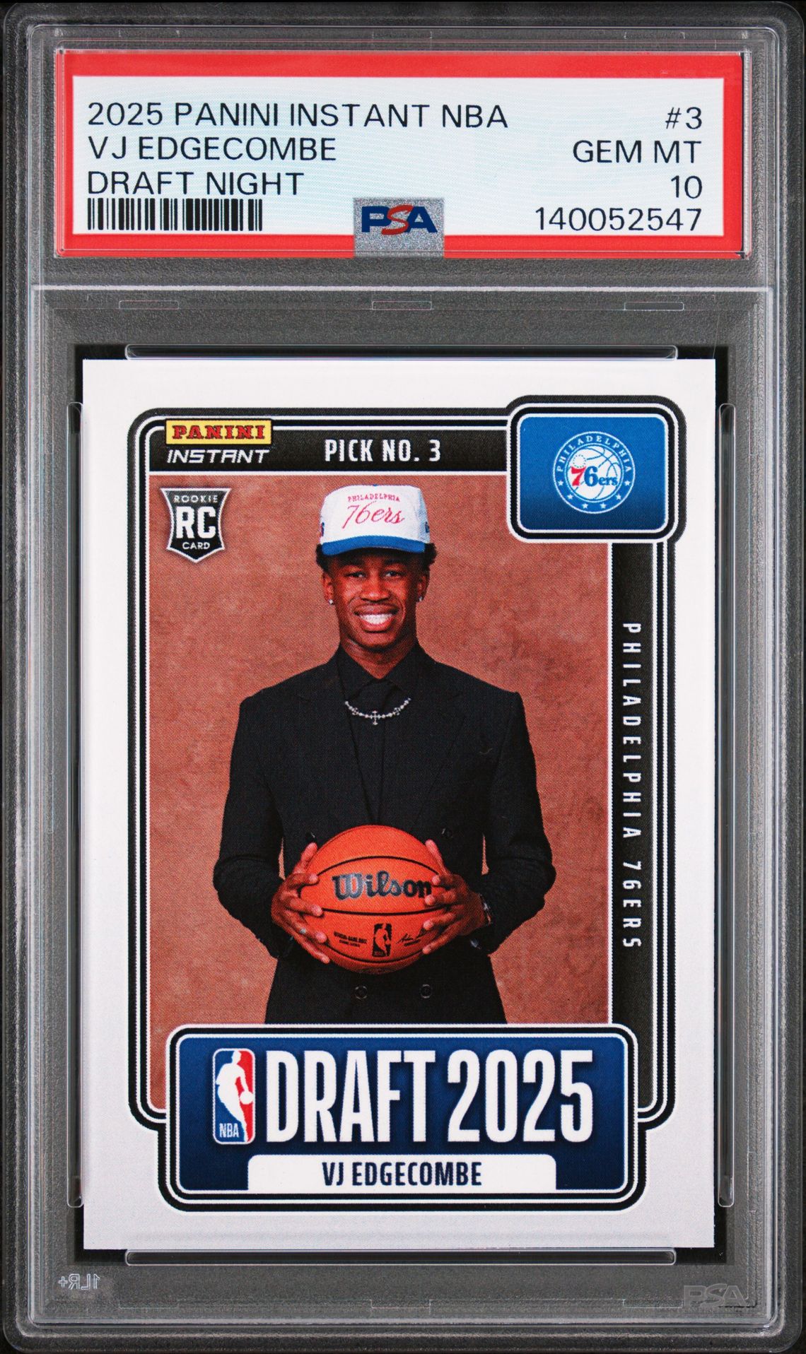 2025 Panini Panini Instant Nba Draft Night #3 Vj Edgecombe front