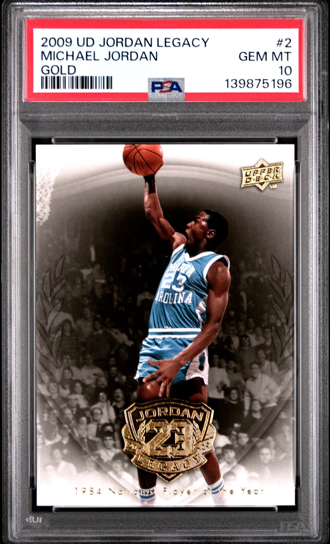 2009 Upper Deck UPPER DECK JORDAN LEGACY GOLD #2 Michael Jordan front