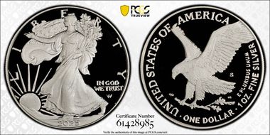 2025-S $1 Silver Eagle First Strike PR70DCAM