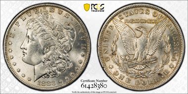 1883-O $1 MS62