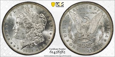 1884-O $1 MS63