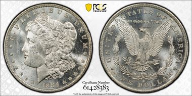 1884-O $1 MS62