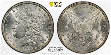 1886 $1 MS62