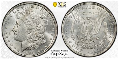 1896 $1 MS62