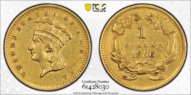 1856 G$1 Slanted 5 XF45