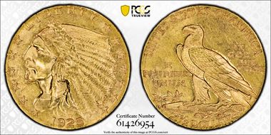 1925-D $2.50 MS62