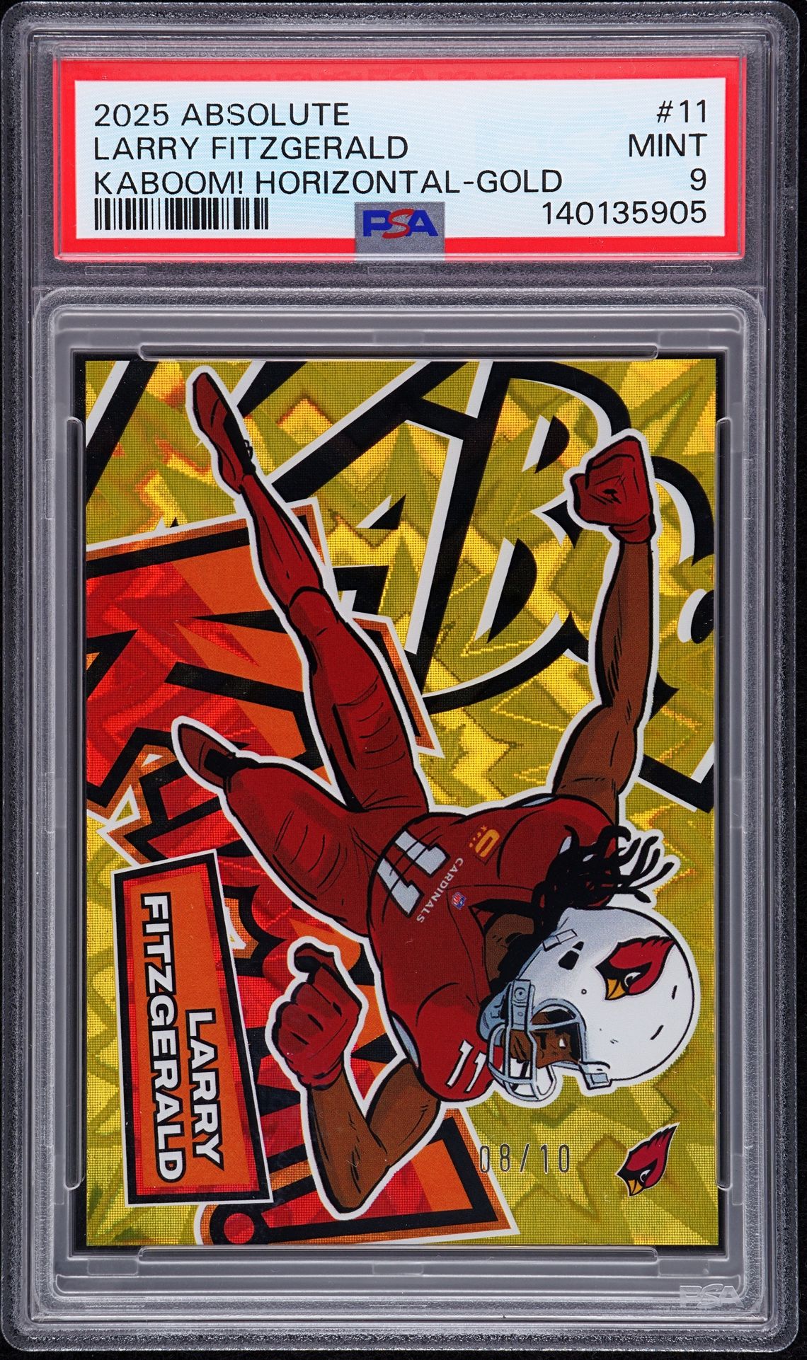 2025 Panini PANINI ABSOLUTE KABOOM! HORIZONTAL GOLD #11 Larry Fitzgerald front