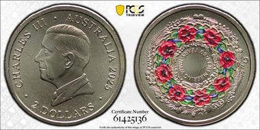 2025-C $2 Remembering WWII Colorized Al-Br MS68