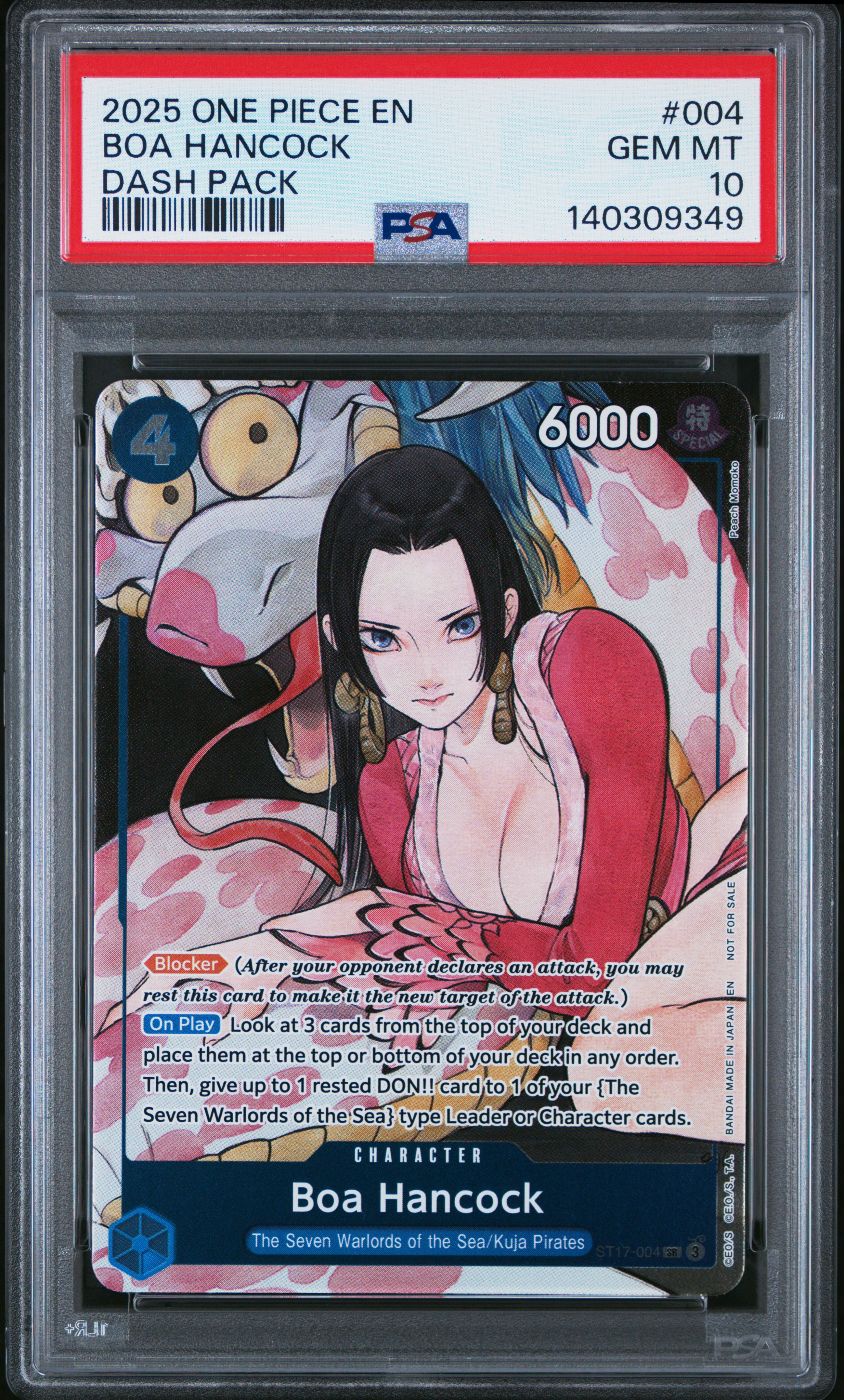 2025 #004 Boa Hancock PSA 10 One Piece Dash Pack 2025