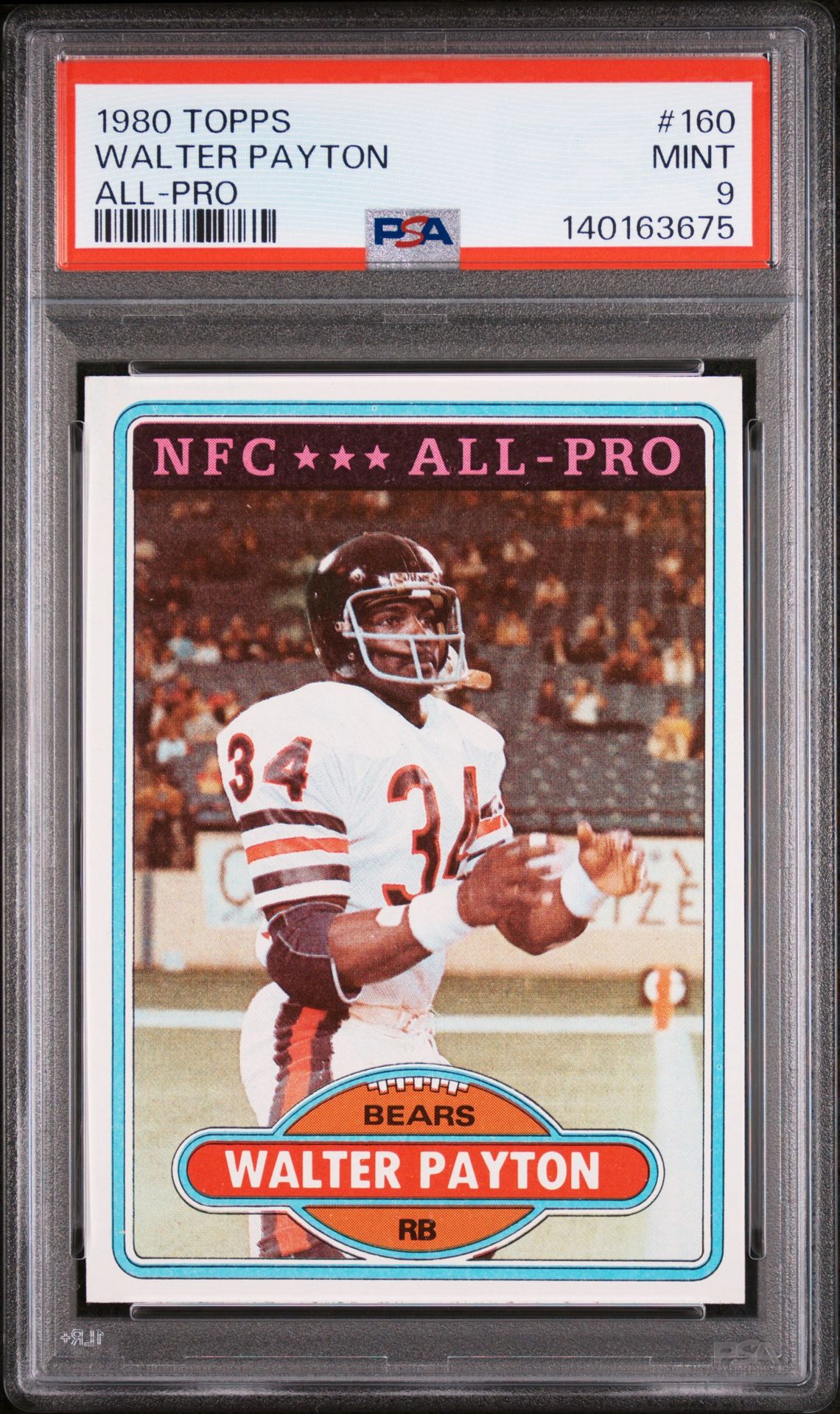 1980 Topps TOPPS ALL-PRO #160 Walter Payton front