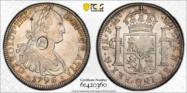 (1797) $1 S-3765A KM-634 C/M on Mex 8R AU55