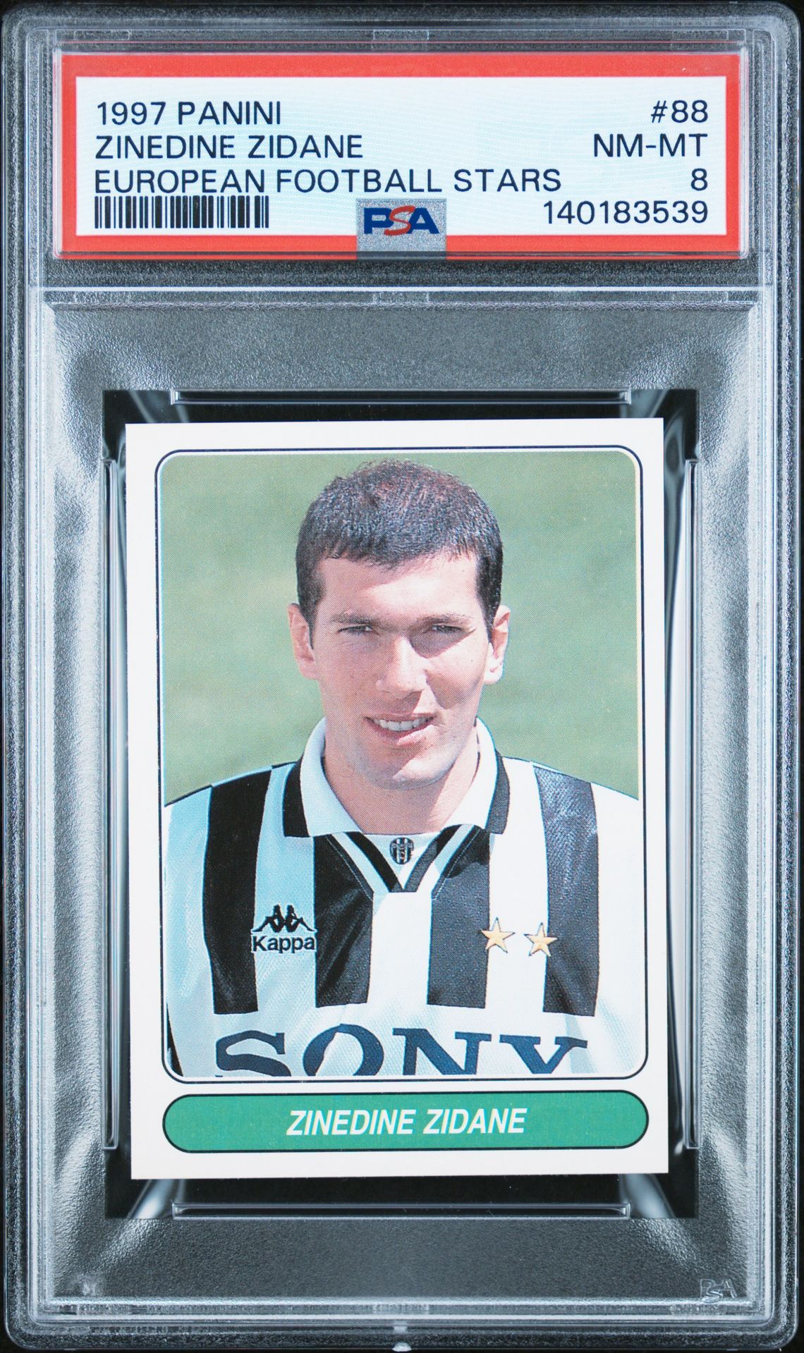 1997 Panini PANINI EUROPEAN FOOTBALL STARS #88 Zinedine Zidane front