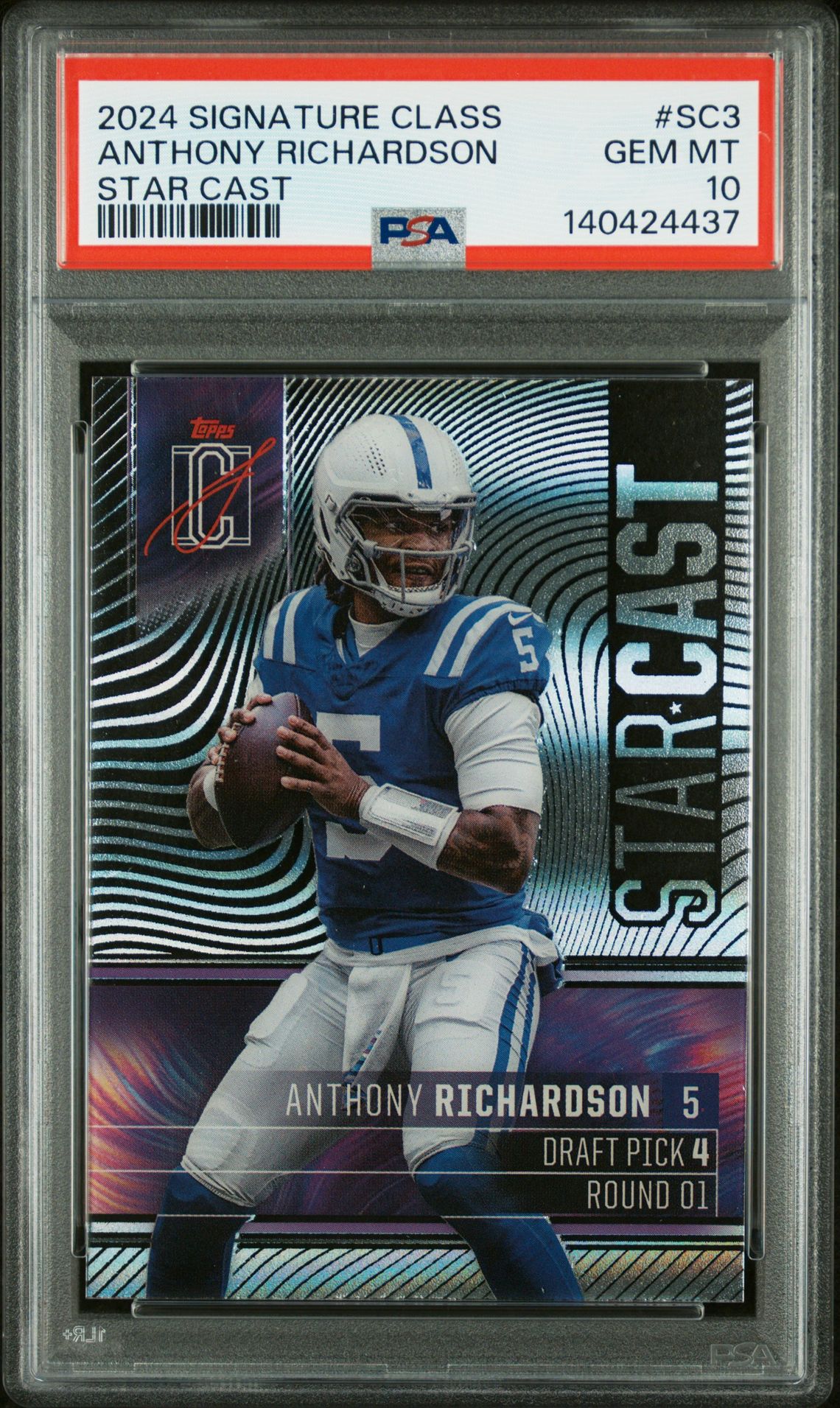 2024 Topps TOPPS SIGNATURE CLASS STAR CAST #SC3 Anthony Richardson front