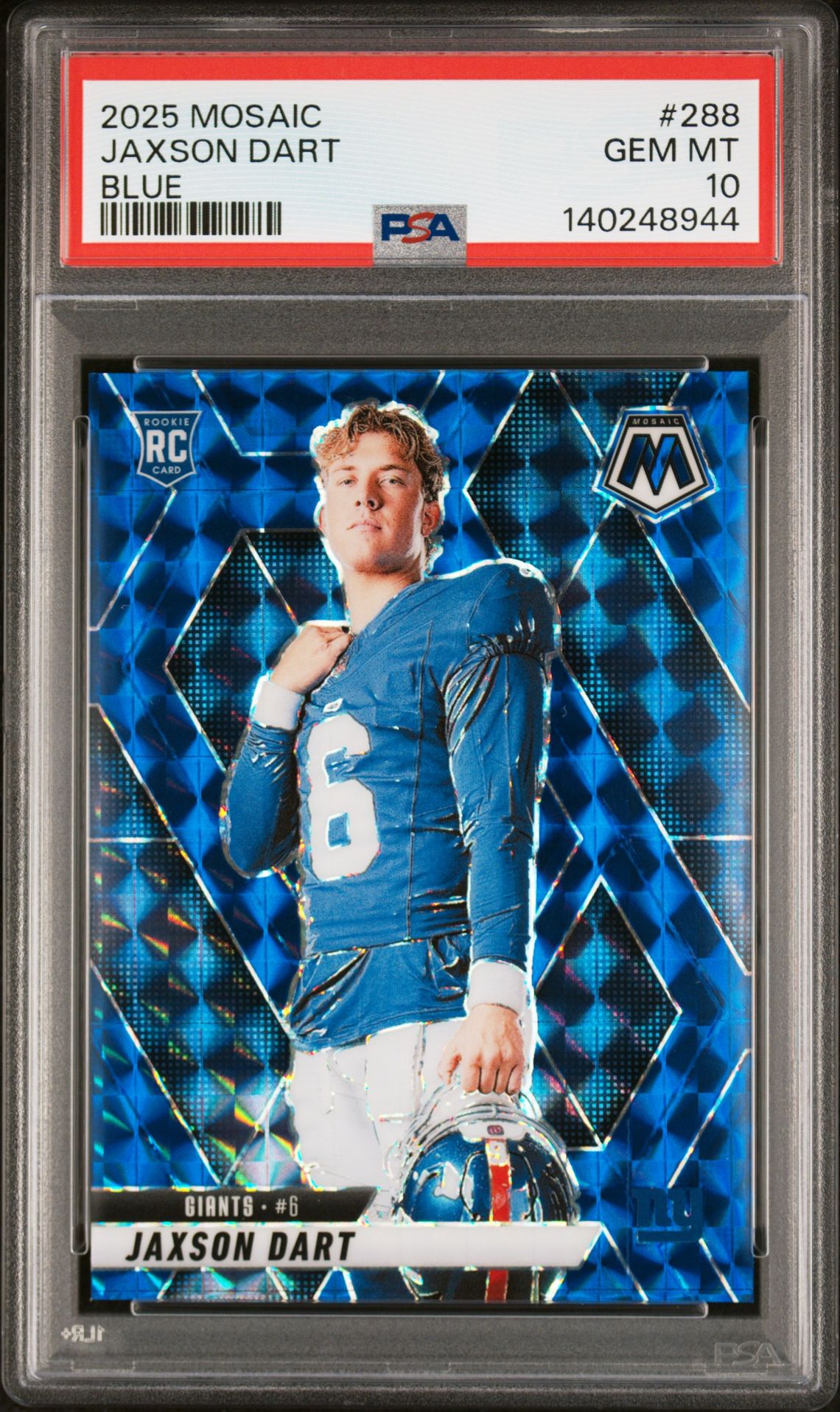 2025 Panini Mosaic BLUE #288 Jaxson Dart front