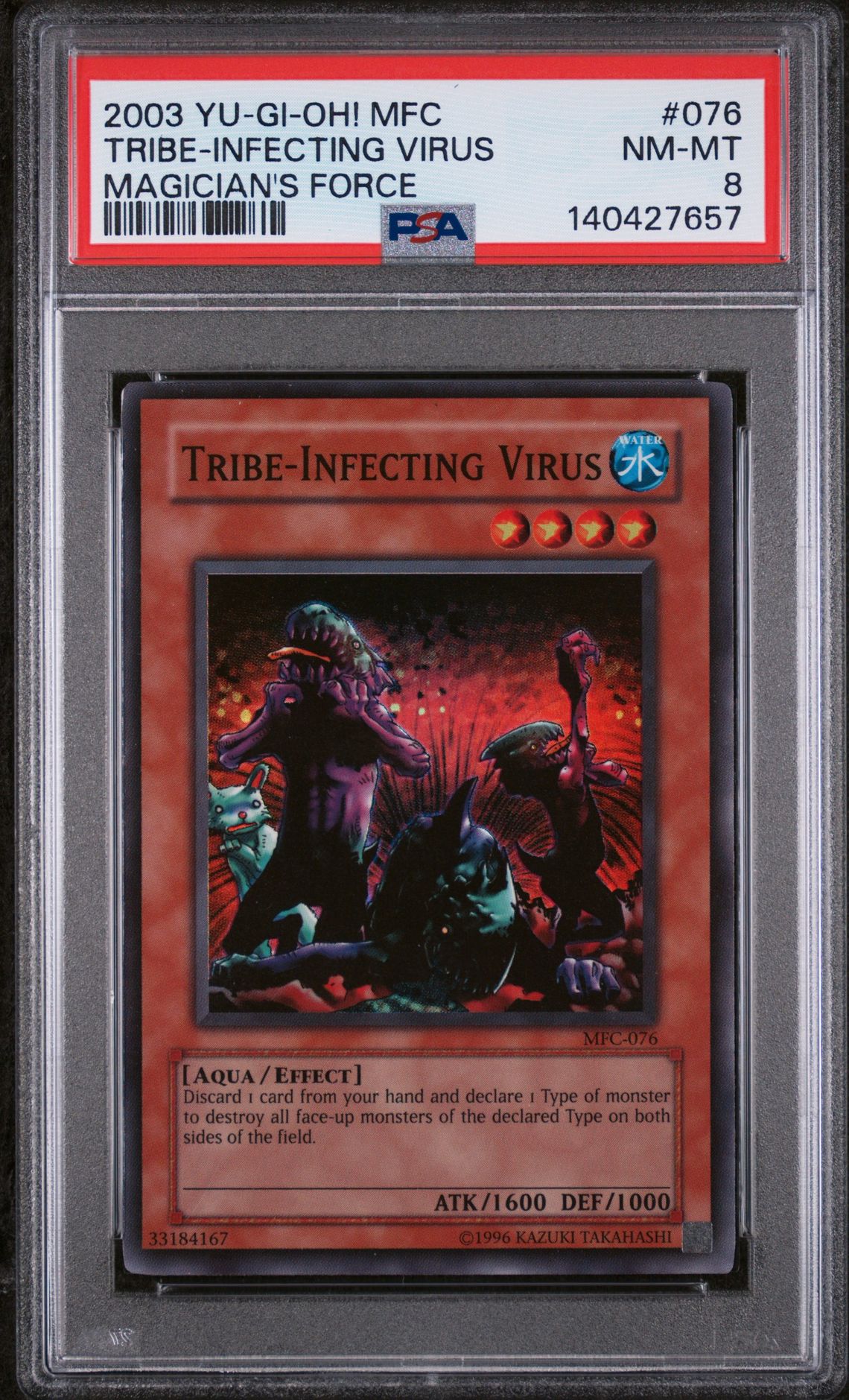 2003 Yu-Gi-Oh! YU-GI-OH! MFC-MAGICIAN'S FORCE #076 Tribe-Infecting Virus front