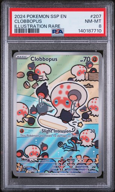 2024 Pokemon Surging Sparks ILLUSTRATION RARE #207 Clobbopus front