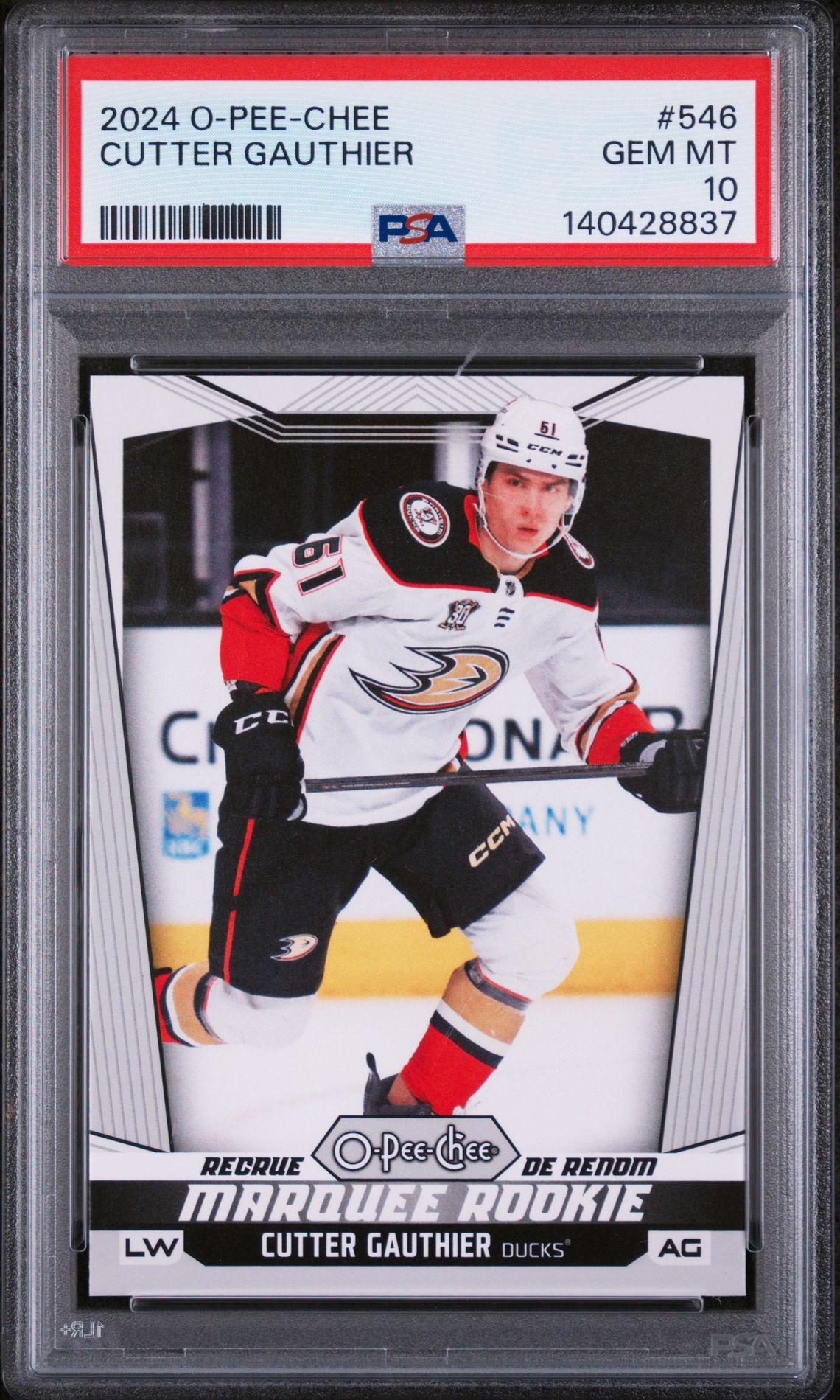 2024 Upper Deck UPPER DECK O-PEE-CHEE #546 Cutter Gauthier front