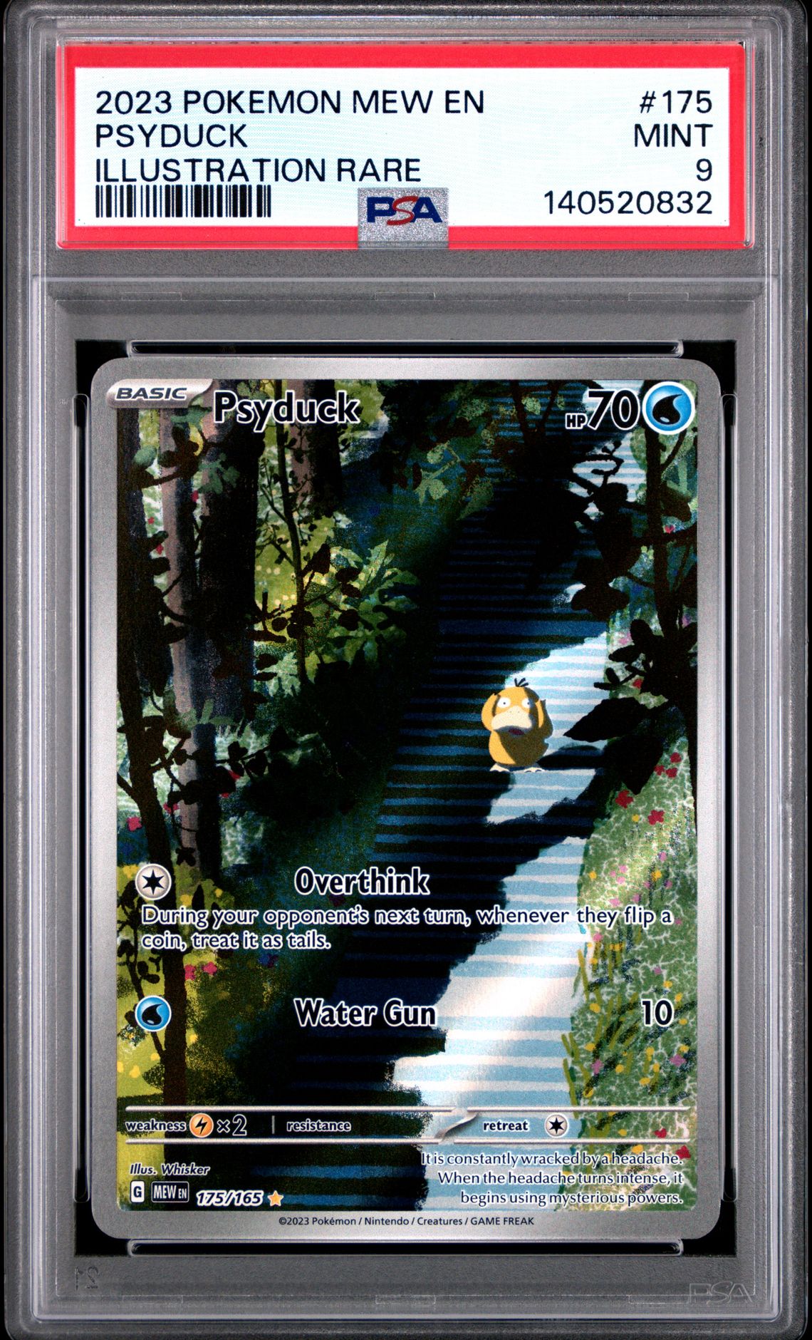 2023 Pokemon Mew En-151 Psyduck #175 (Illustration Rare) Mint 9 front