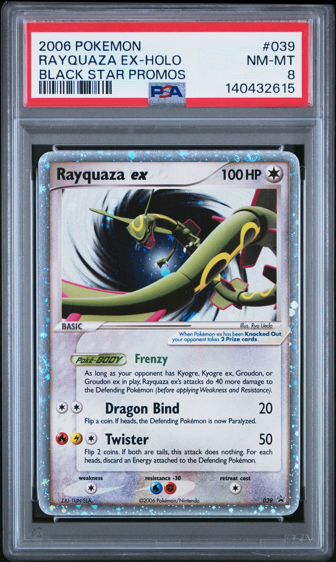 2006 Pokemon Black Star Promos Rayquaza Ex-Holo #039 (Black Star Promos) Nm-Mt 8 front
