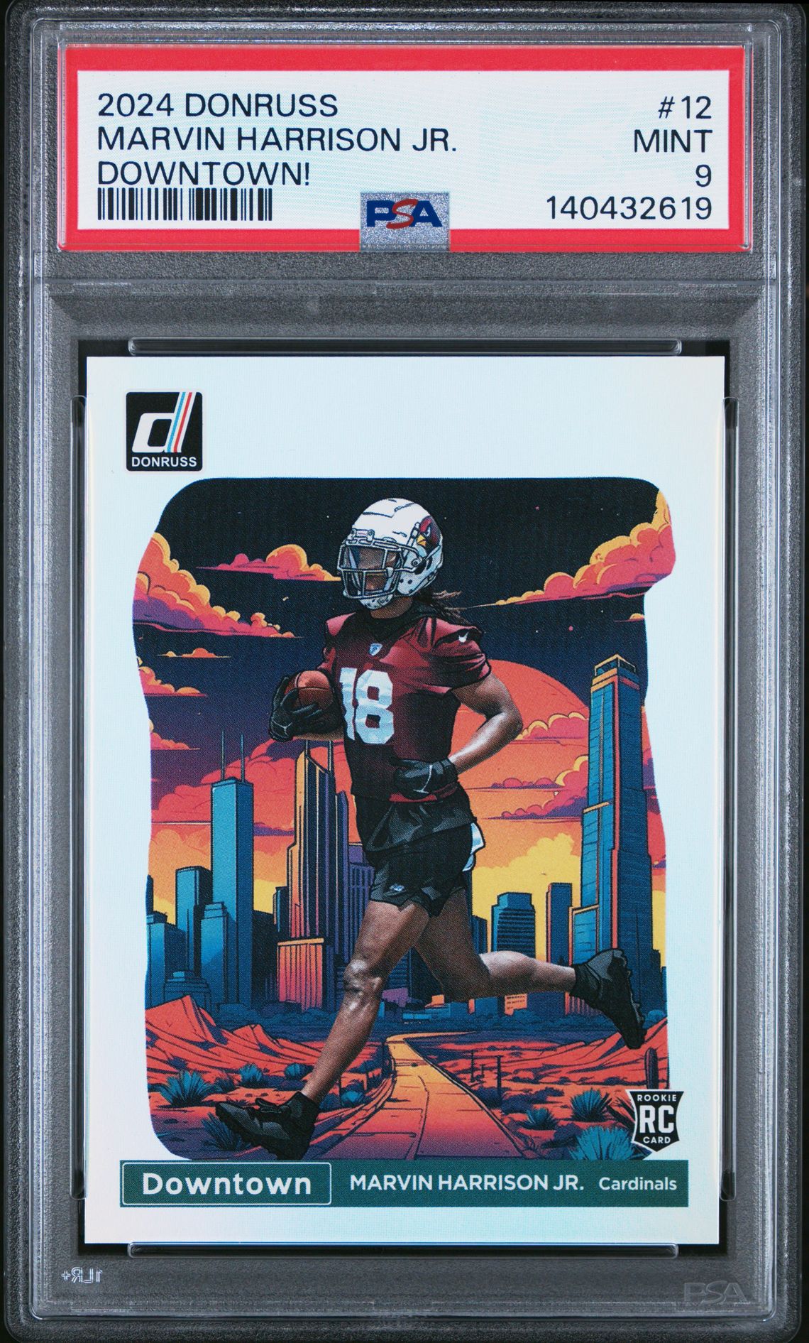 2024 Panini Donruss Downtown! Marvin Harrison Jr. #12 Mint 9 front