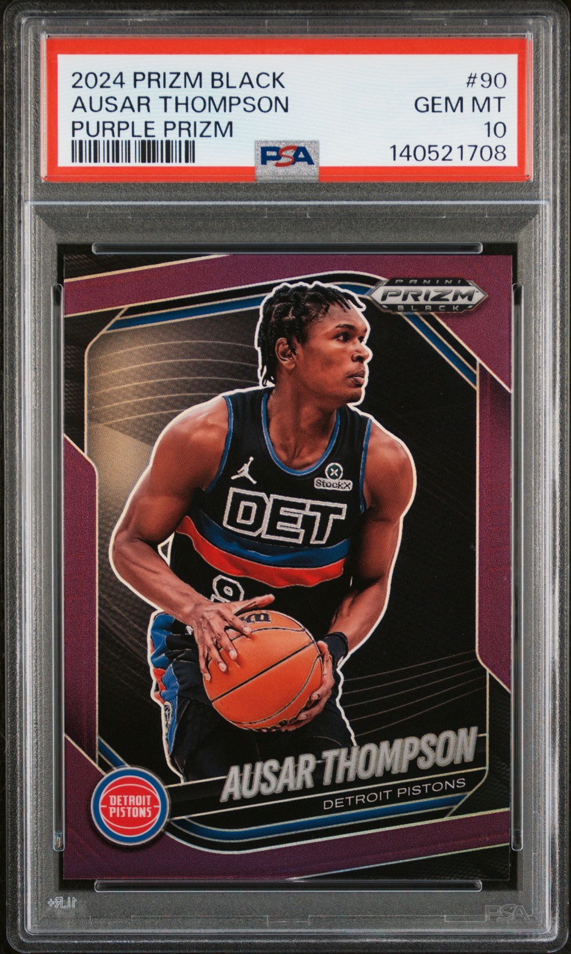 2024 Panini PANINI PRIZM BLACK AUTOGRAPH #90 Ausar Thompson front