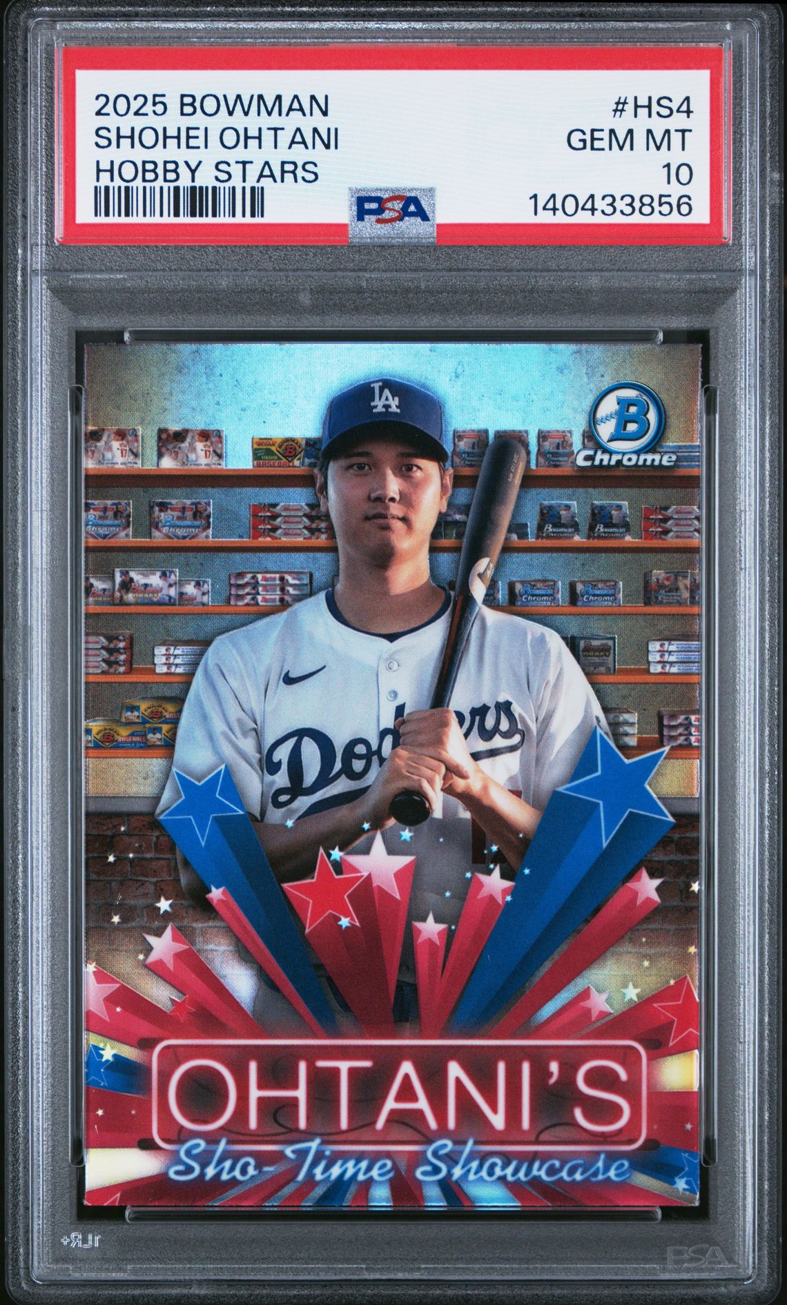2025 Bowman Hobby Stars Shohei Ohtani #Hs4 Gem Mt 10 front