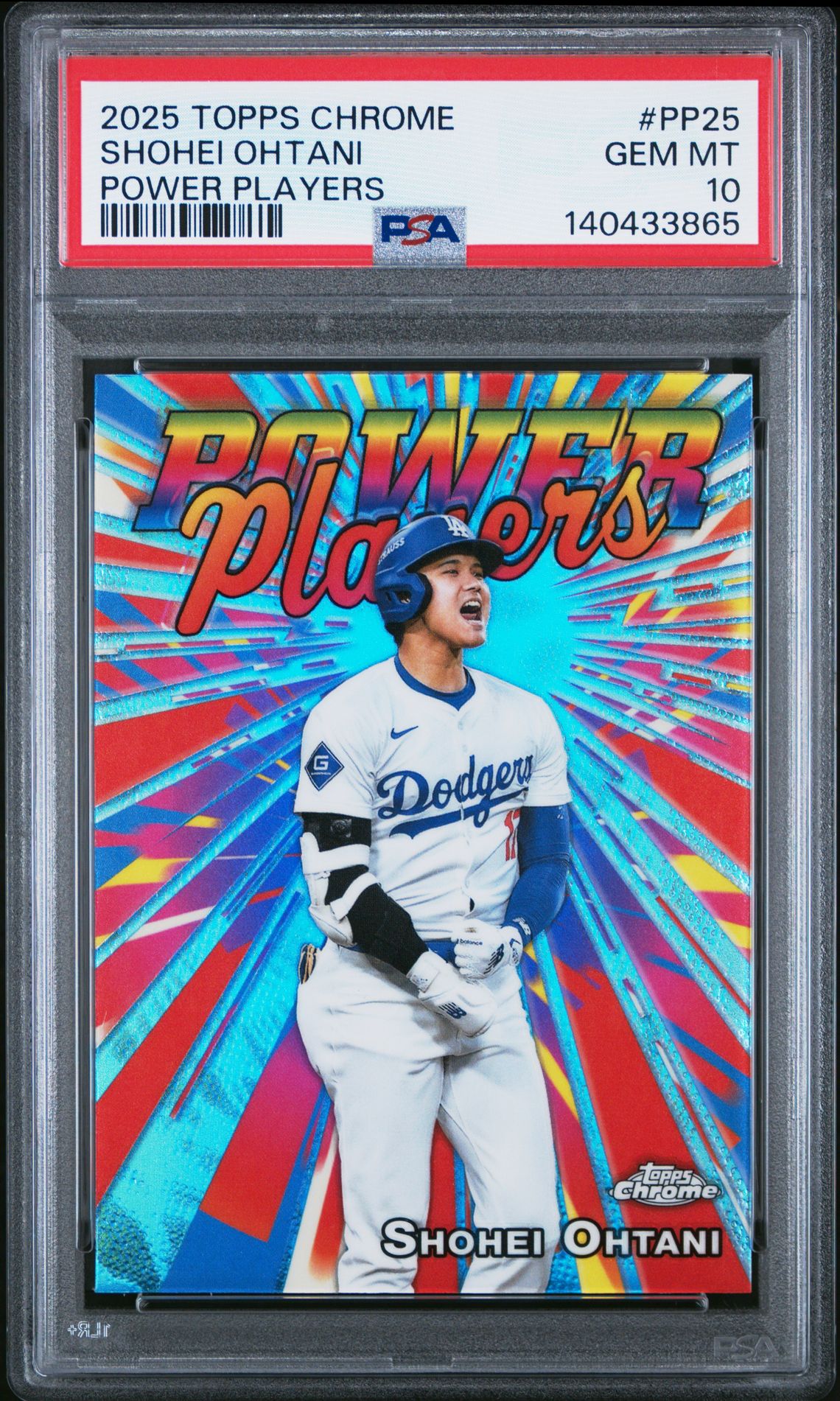 2025 Topps Chrome Power Players Shohei Ohtani #Pp25 Gem Mt 10 front