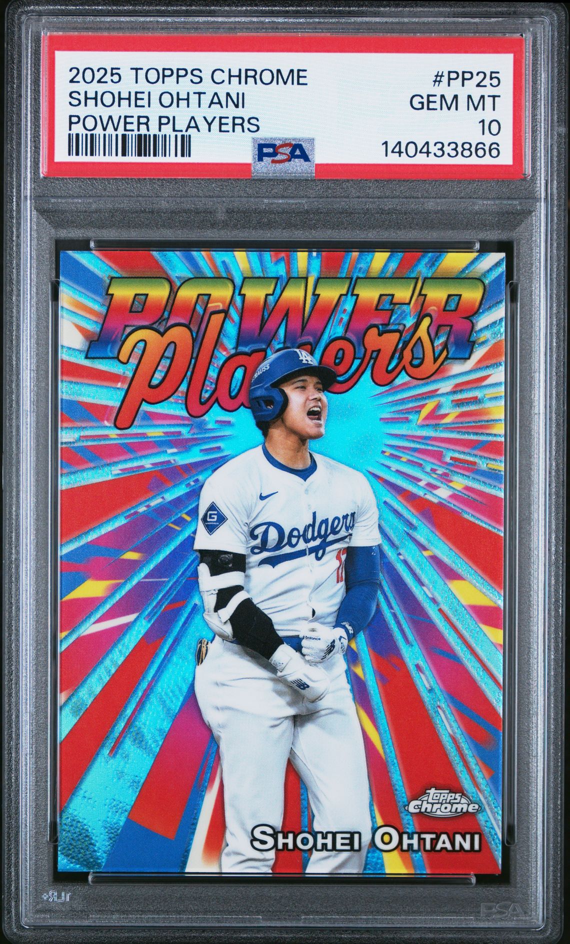 2025 Topps Chrome Power Players Shohei Ohtani #Pp25 Gem Mt 10 front