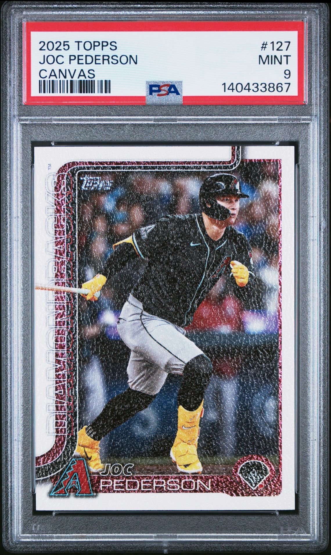 2025 Topps Joc Pederson #127 (Canvas) Mint 9 front