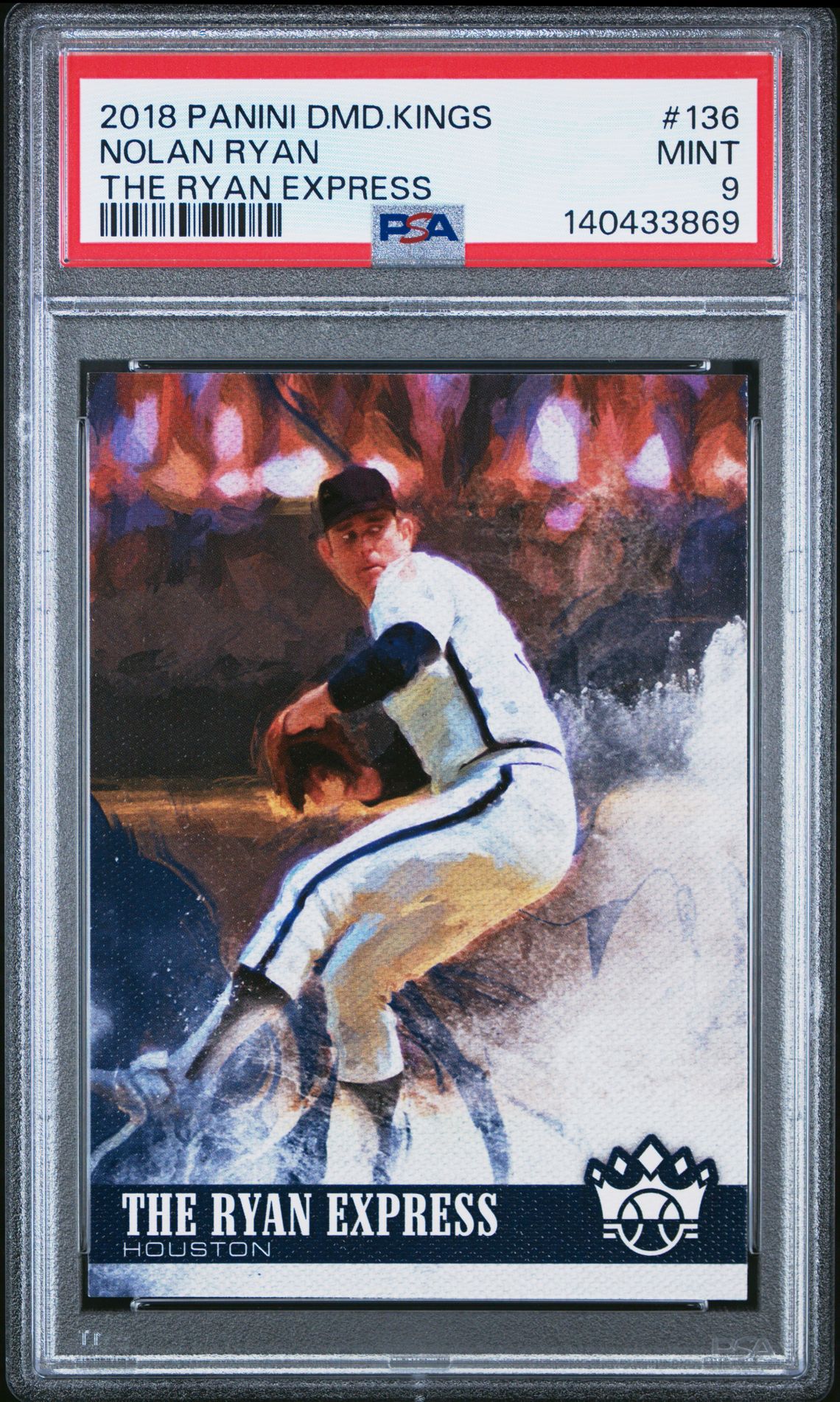 2018 Panini Diamond Kings Nolan Ryan #136 (The Ryan Express) Mint 9 front