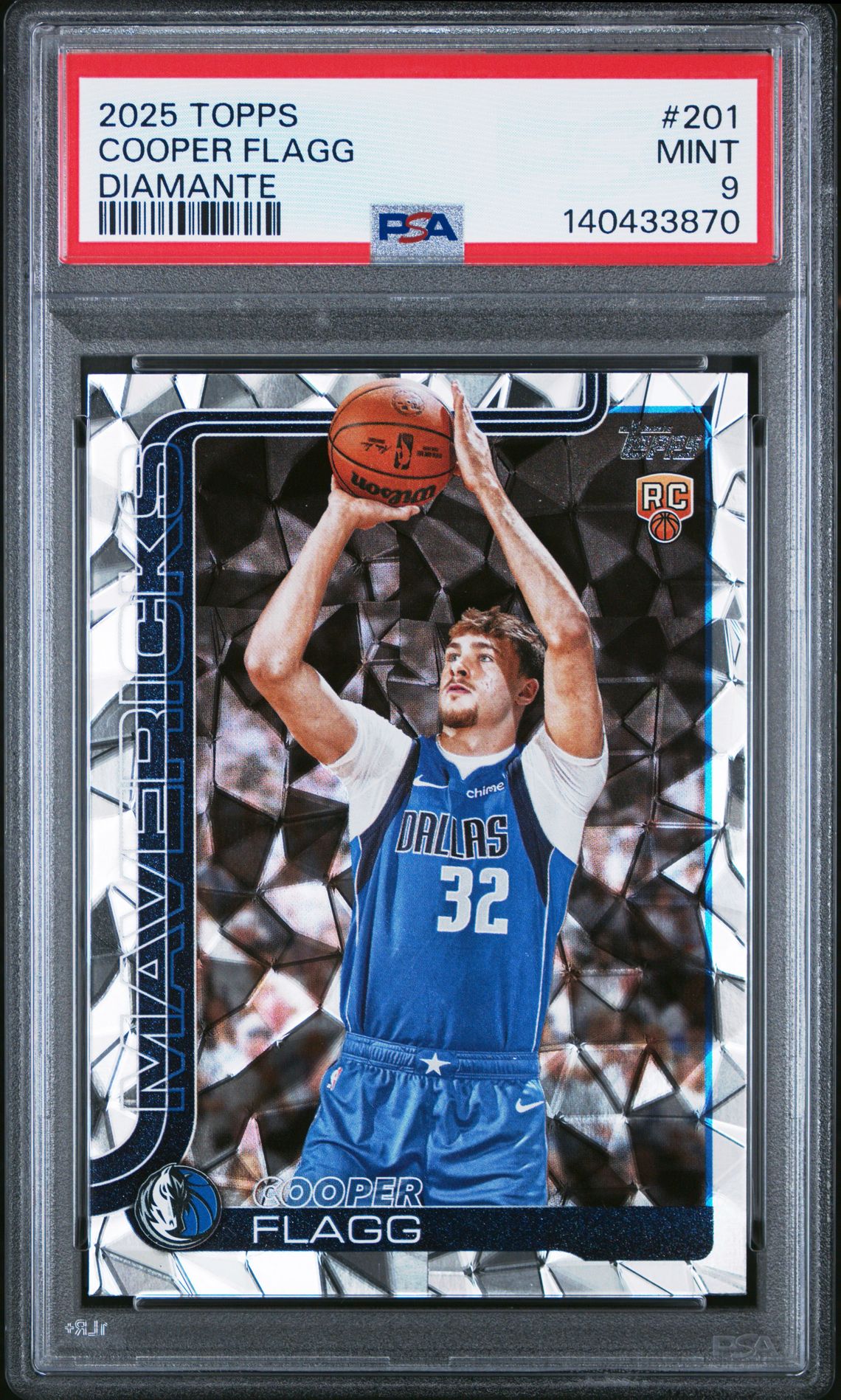 2025 Topps Cooper Flagg #201 (Diamante) Mint 9 front