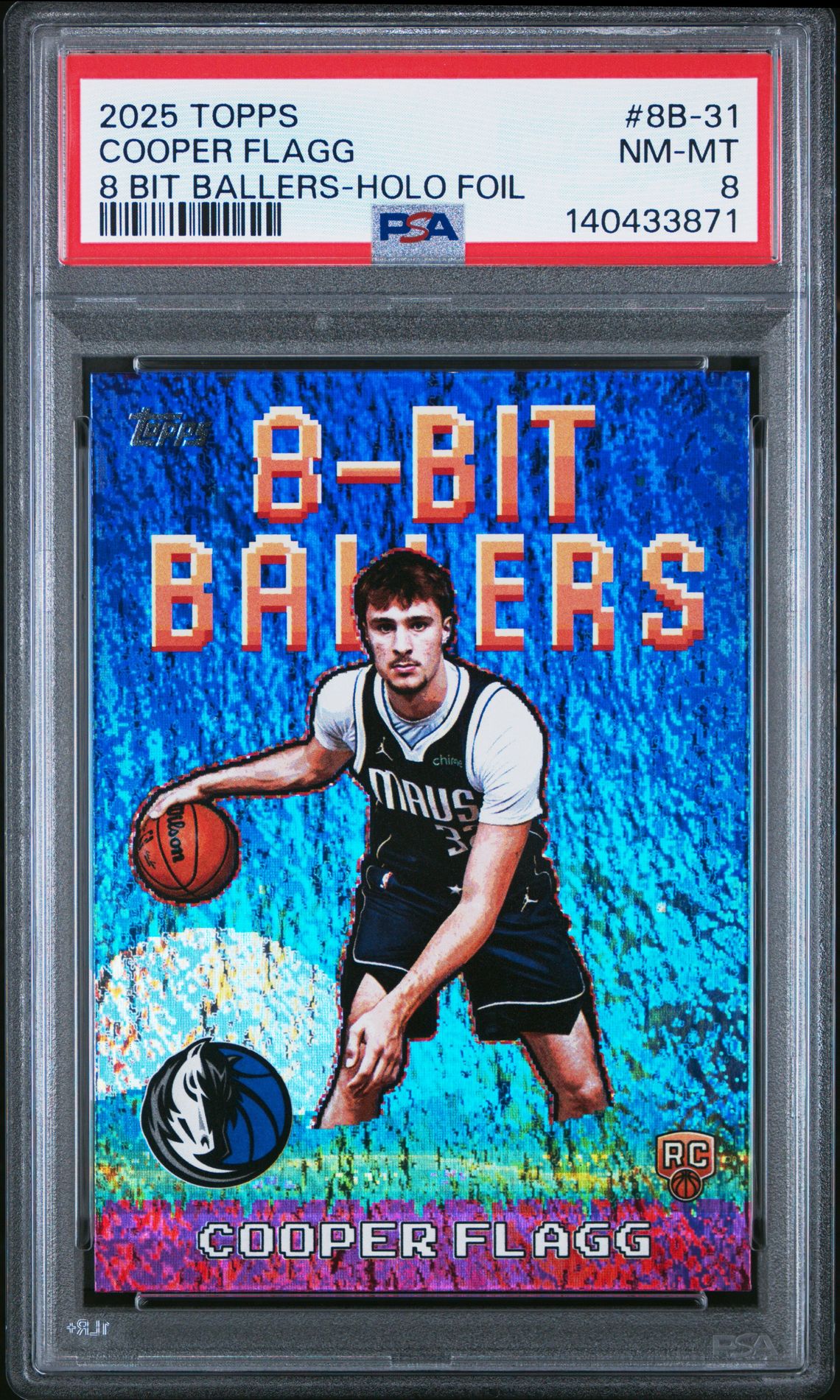 2025 Topps 8 Bit Ballers Cooper Flagg #8B-31 (8 Bit Ballers-Holo Foil) Nm-Mt 8 front