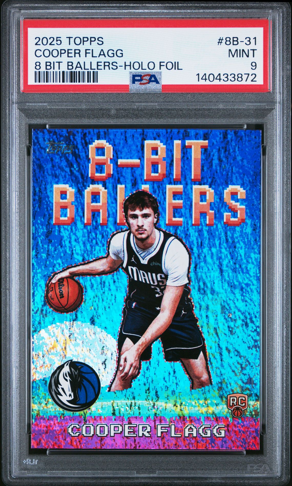 2025 Topps 8 Bit Ballers Cooper Flagg #8B-31 (8 Bit Ballers-Holo Foil) Mint 9 front