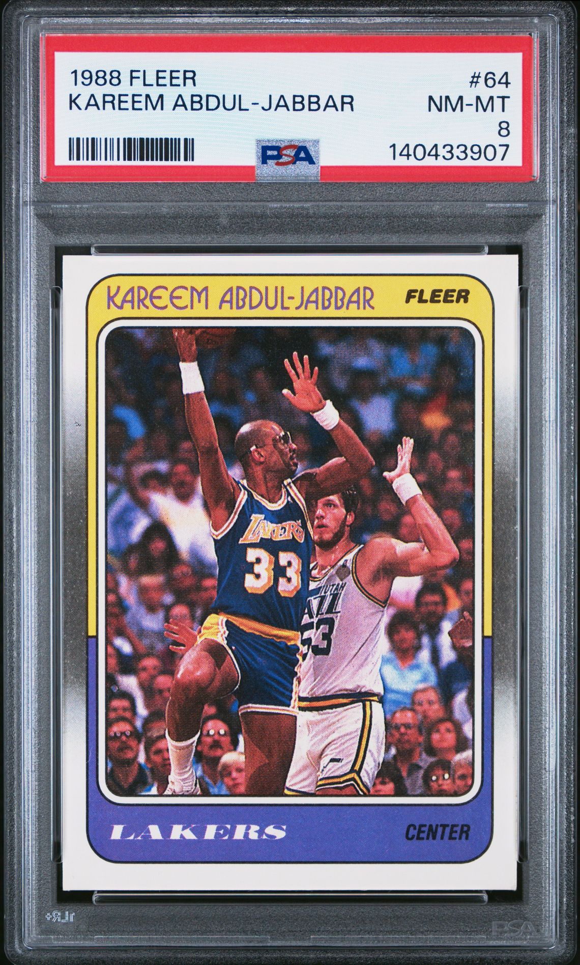 1988 Fleer Kareem Abdul-Jabbar #64 Nm-Mt 8 front