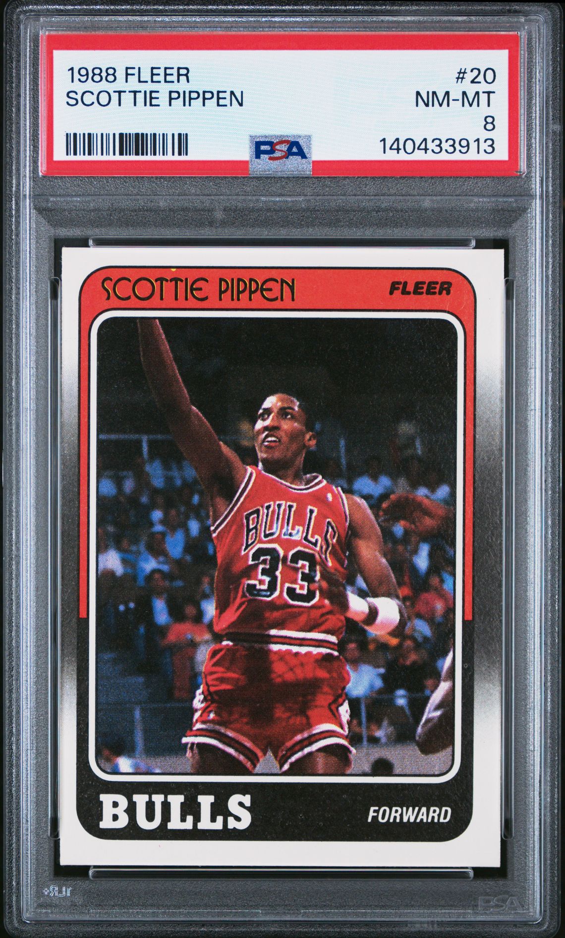 1988 Fleer Scottie Pippen #20 Nm-Mt 8 front