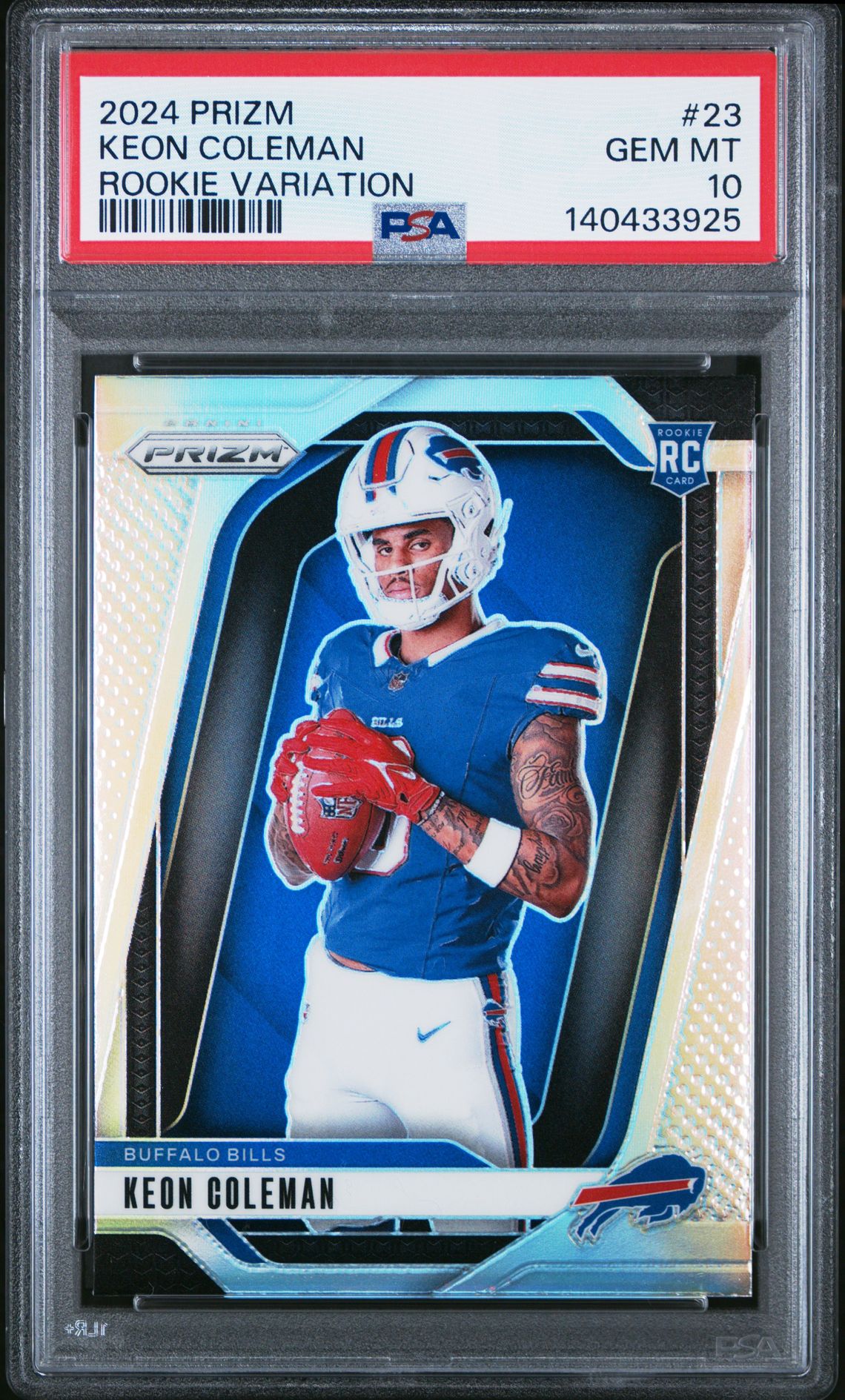 2024 Panini Prizm Rookie Variation Keon Coleman #23 Gem Mt 10 front