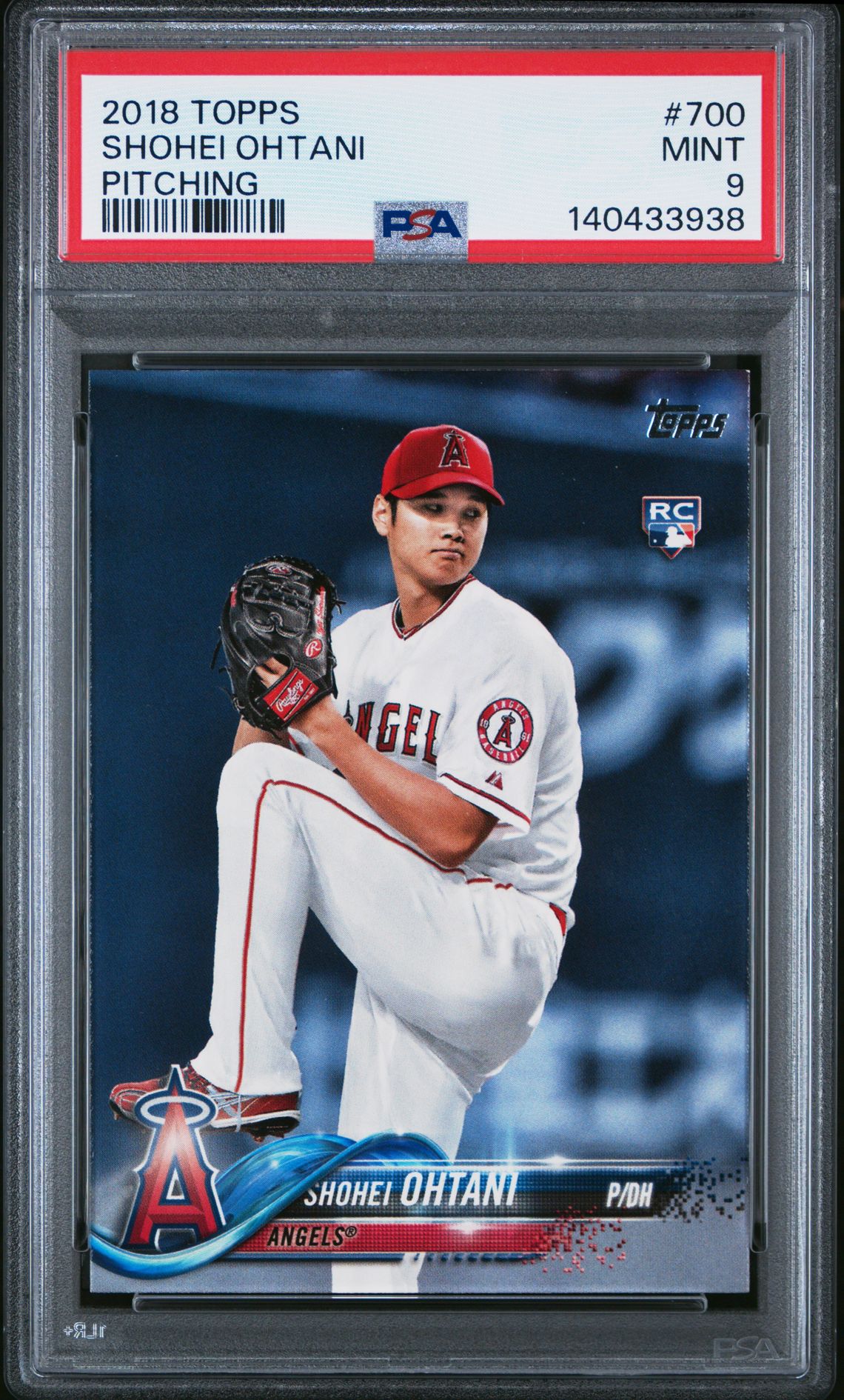 2018 Topps Shohei Ohtani #700 (Pitching) Mint 9 front