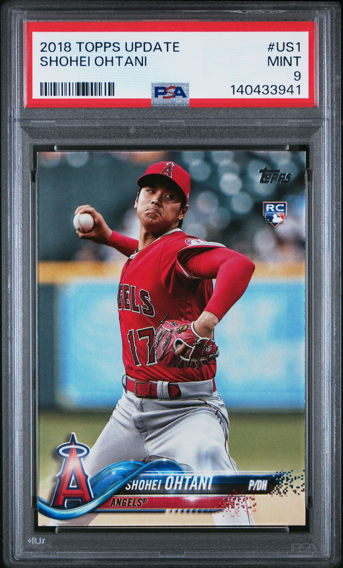 2018 Topps Update Shohei Ohtani #Us1 Mint 9 front