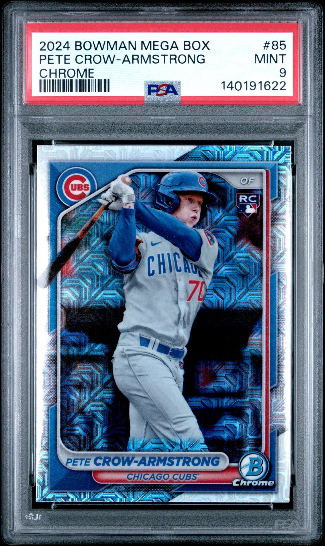 2024 Bowman Mega Box Chrome Pete Crow-Armstrong #85 Mint 9 front