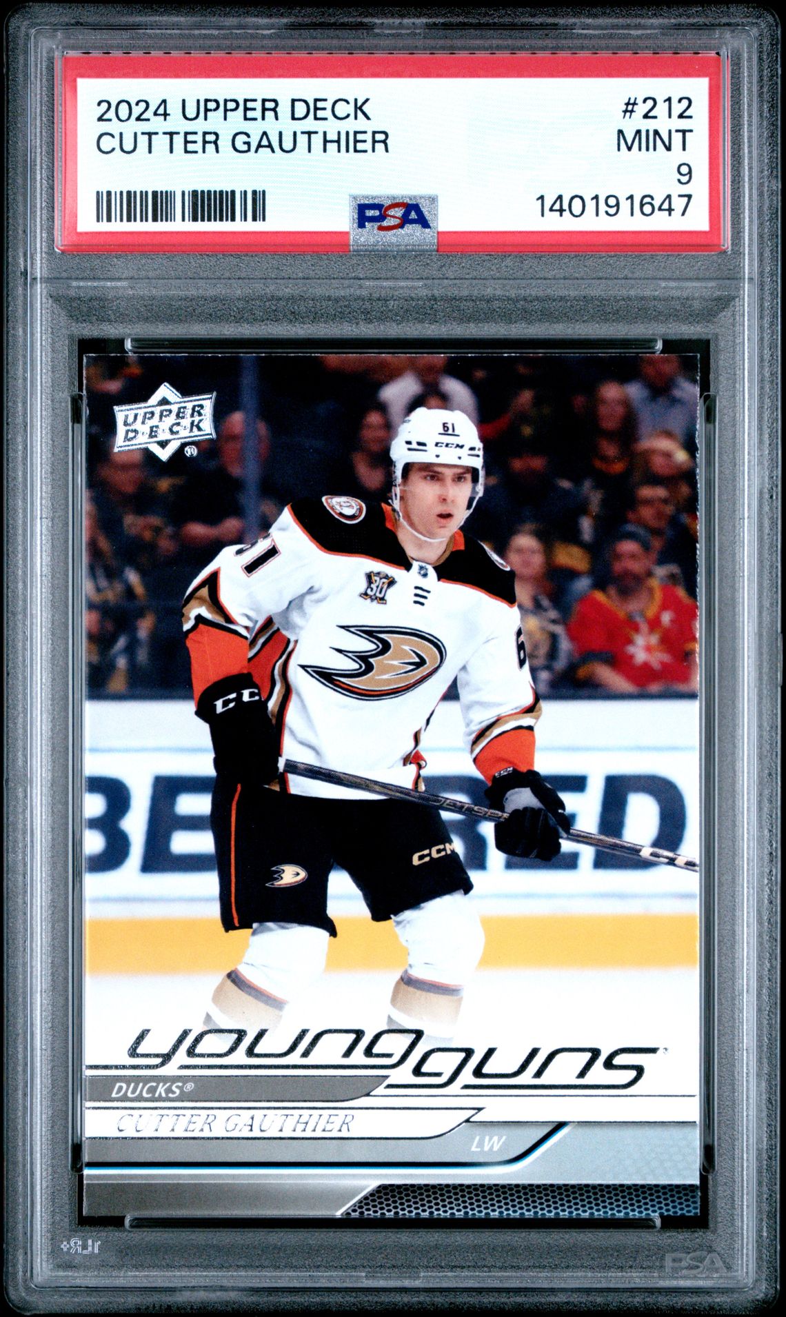 2024 Upper Deck Cutter Gauthier #212 Mint 9 front