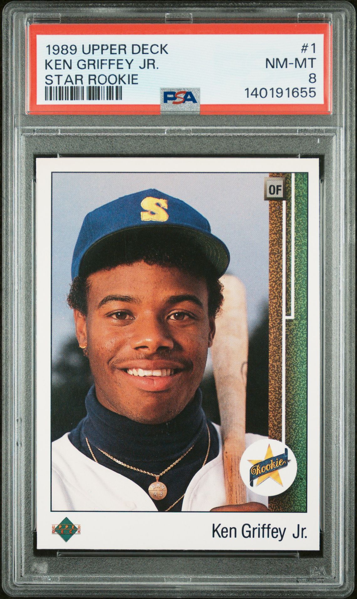 1989 Upper Deck Ken Griffey Jr. #1 (Star Rookie) Nm-Mt 8 front