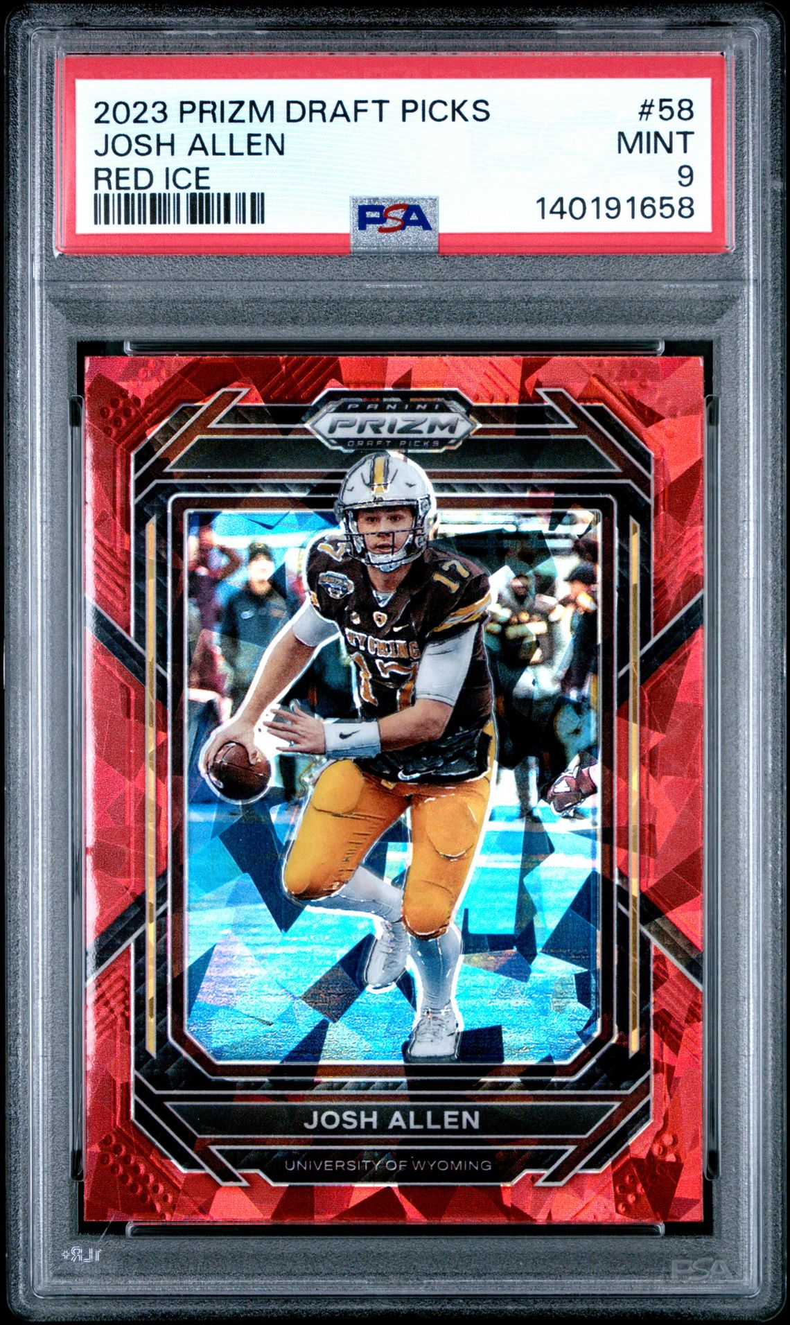 2023 Panini Prizm Draft Picks Josh Allen #58 (Red Ice) Mint 9 front