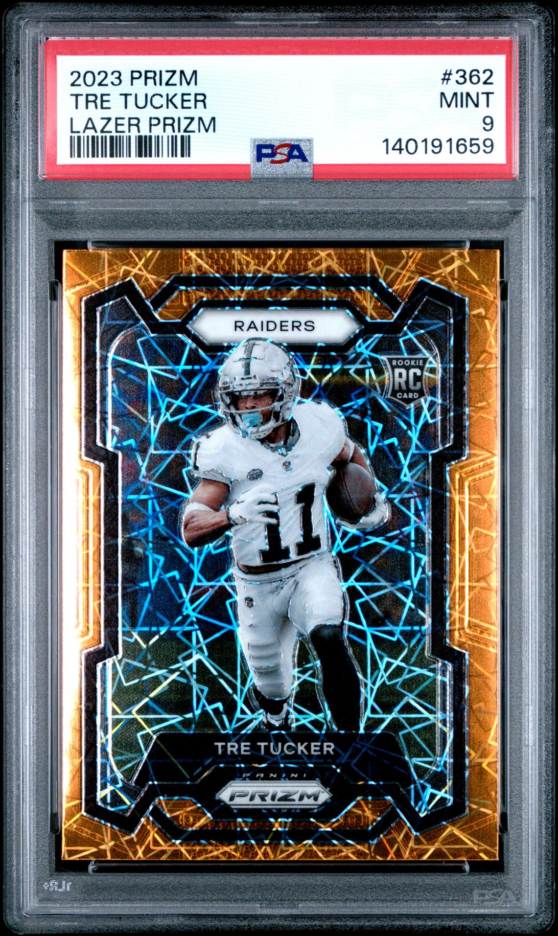 2023 Panini Prizm Tre Tucker #362 (Lazer Prizm) Mint 9 front